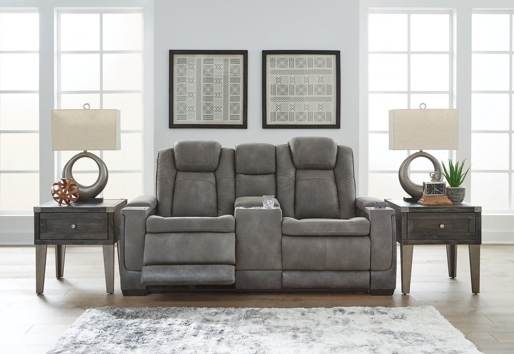 Next-Gen DuraPella Power Reclining Loveseat with Console - MR ZEE FURNITURE