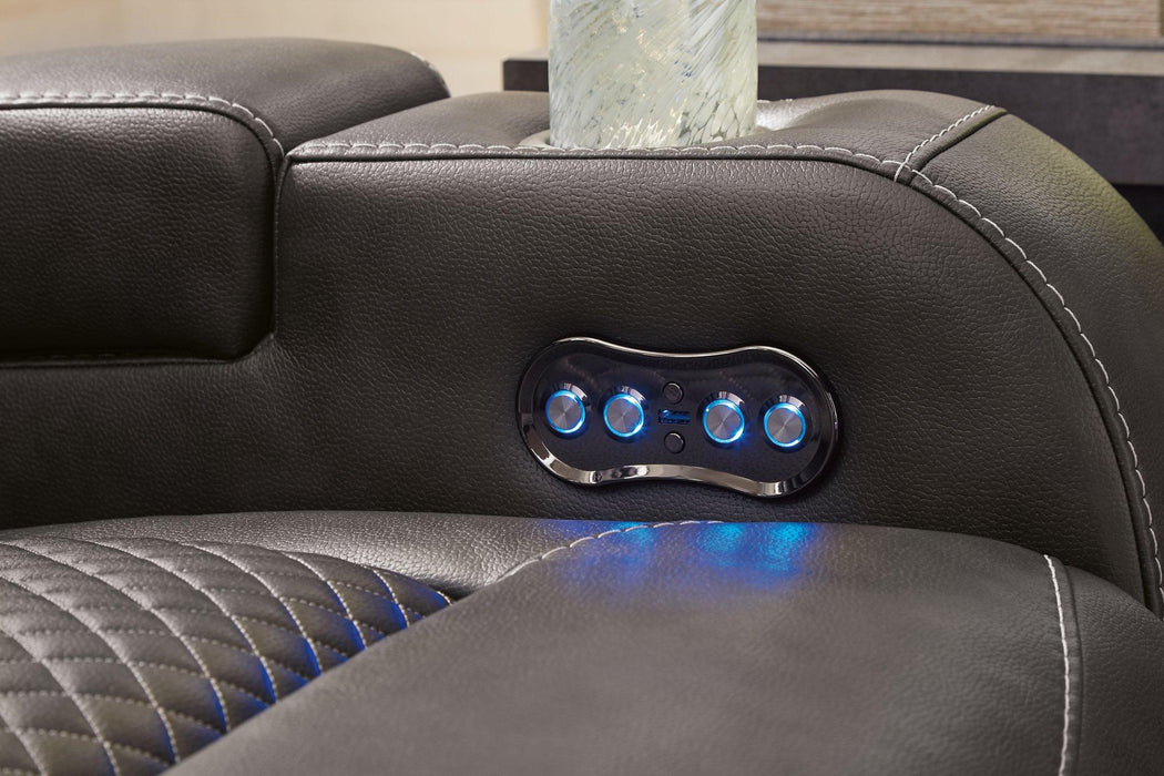 Fyne-Dyme Power Reclining Sofa - MR ZEE FURNITURE