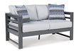 Amora Outdoor Loveseat with Cushion - MR ZEE FURNITURE