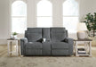 Barnsana Power Reclining Loveseat with Console - MR ZEE FURNITURE