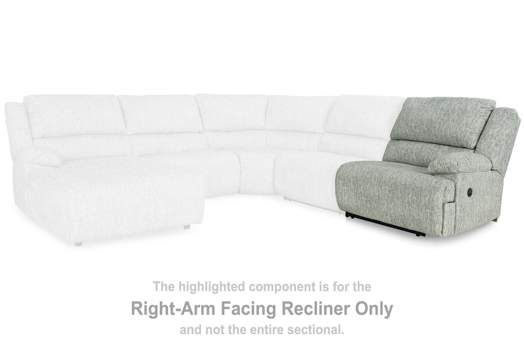 McClelland Reclining Sectional Loveseat with Console - MR ZEE FURNITURE