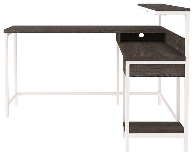 Dorrinson Home Office L-Desk with Storage - MR ZEE FURNITURE