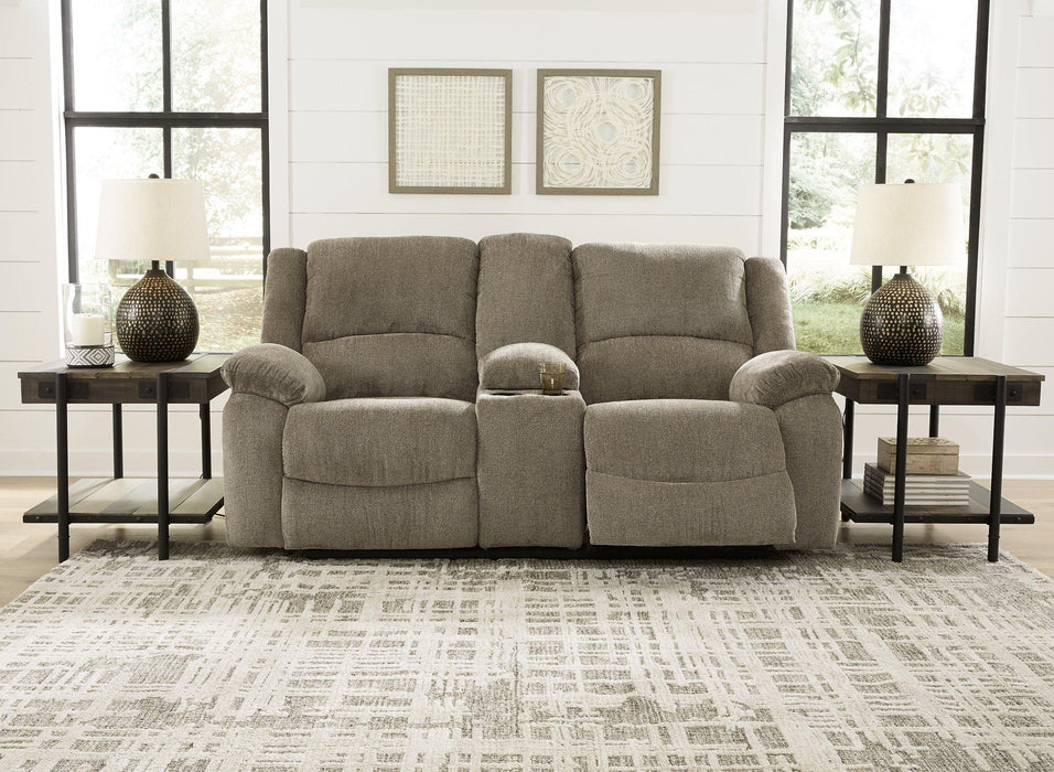 Draycoll Reclining Loveseat with Console - MR ZEE FURNITURE