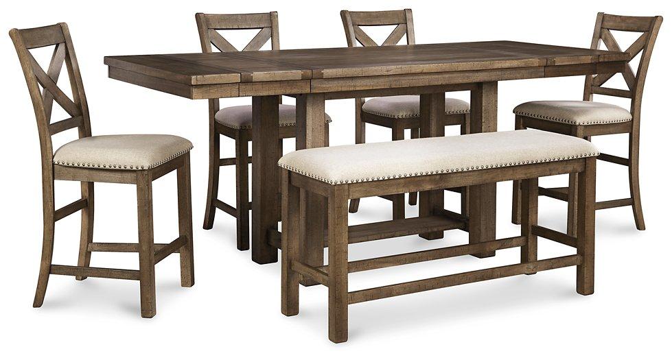 Moriville Counter Height Dining Set - MR ZEE FURNITURE