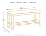 Moriville Counter Height Dining Bench - MR ZEE FURNITURE