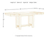 Moriville Counter Height Dining Extension Table - MR ZEE FURNITURE