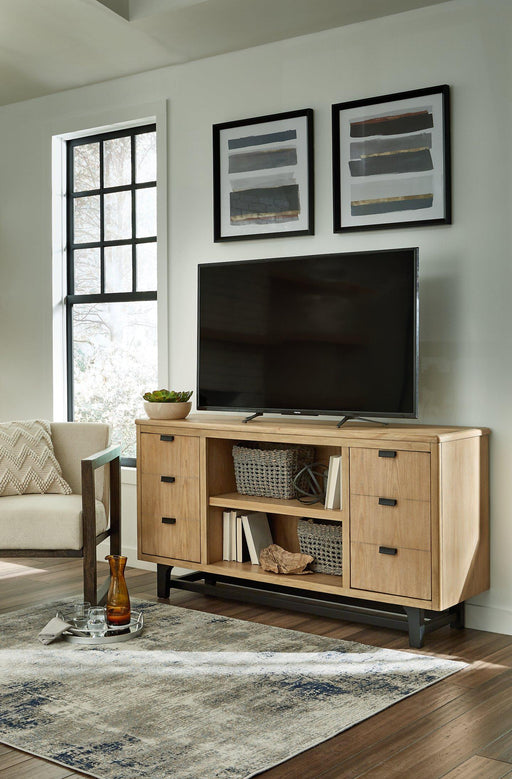 Freslowe Large TV Stand - MR ZEE FURNITURE