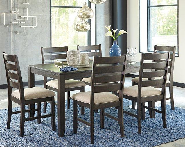 Rokane Dining Table and Chairs (Set of 7) - MR ZEE FURNITURE