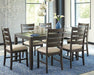 Rokane Dining Table and Chairs (Set of 7) - MR ZEE FURNITURE