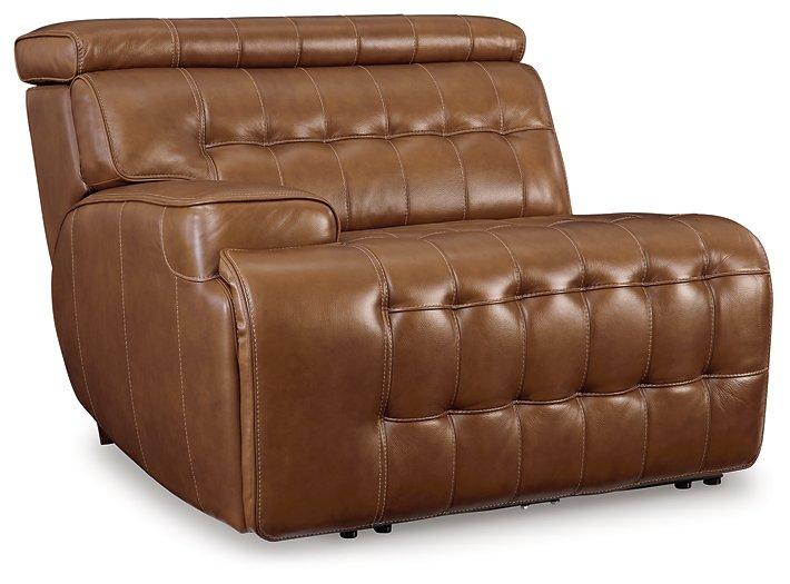 Temmpton Power Reclining Sectional Loveseat with Console - MR ZEE FURNITURE