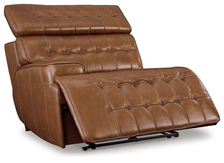 Temmpton Power Reclining Sectional Loveseat with Console - MR ZEE FURNITURE