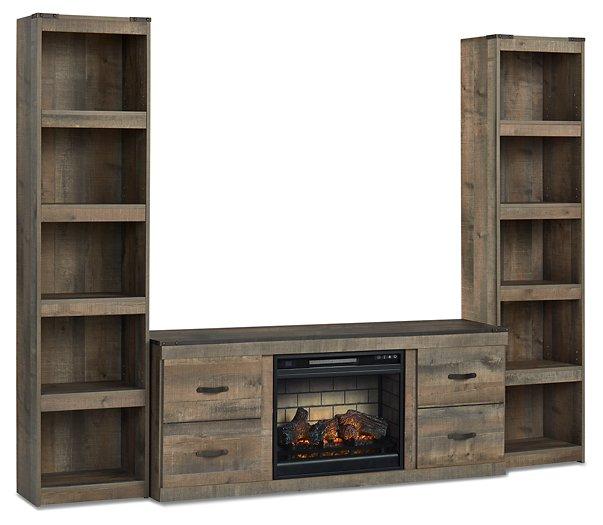 Trinell 3-Piece Entertainment Center with Electric Fireplace - MR ZEE FURNITURE