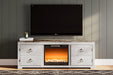 Willowton TV Stand with Electric Fireplace - MR ZEE FURNITURE