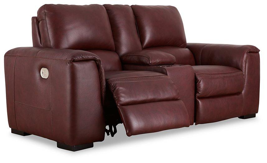 Alessandro Power Reclining Loveseat with Console - MR ZEE FURNITURE