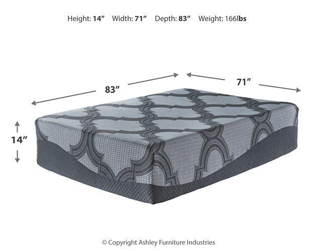 14 Inch Ashley California King Hybrid Mattress Set - MR ZEE FURNITURE