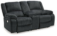 Draycoll Power Reclining Loveseat with Console - MR ZEE FURNITURE