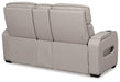 Boyington Power Reclining Loveseat with Console - MR ZEE FURNITURE