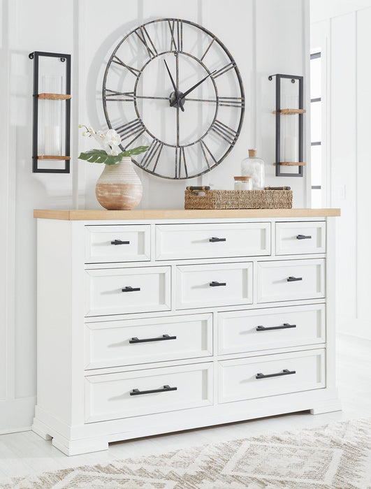 Ashbryn Dresser and Mirror - MR ZEE FURNITURE