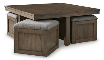 Boardernest Coffee Table with 4 Stools - MR ZEE FURNITURE