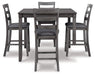 Bridson Counter Height Dining Table and Bar Stools (Set of 5) - MR ZEE FURNITURE