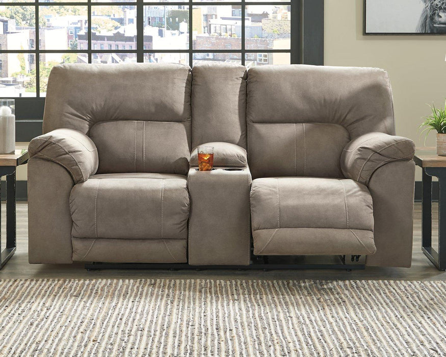 Cavalcade Power Reclining Loveseat with Console - MR ZEE FURNITURE