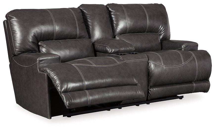 McCaskill Power Reclining Loveseat with Console - MR ZEE FURNITURE