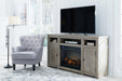 Moreshire 72" TV Stand with Electric Fireplace - MR ZEE FURNITURE