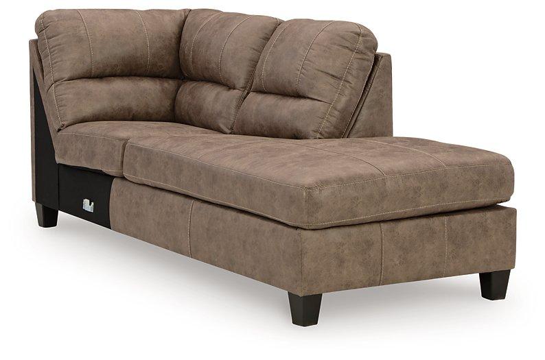 Navi 2-Piece Sectional Sofa Sleeper Chaise - MR ZEE FURNITURE