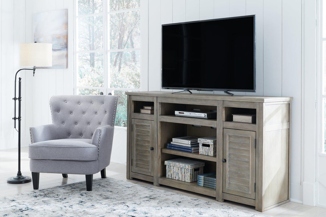 Moreshire 72" TV Stand with Electric Fireplace - MR ZEE FURNITURE