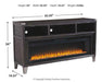 Todoe 65" TV Stand with Electric Fireplace - MR ZEE FURNITURE