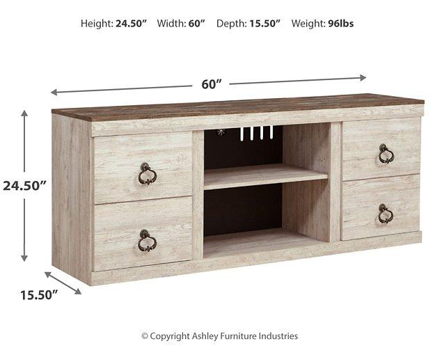 Willowton TV Stand with Electric Fireplace - MR ZEE FURNITURE