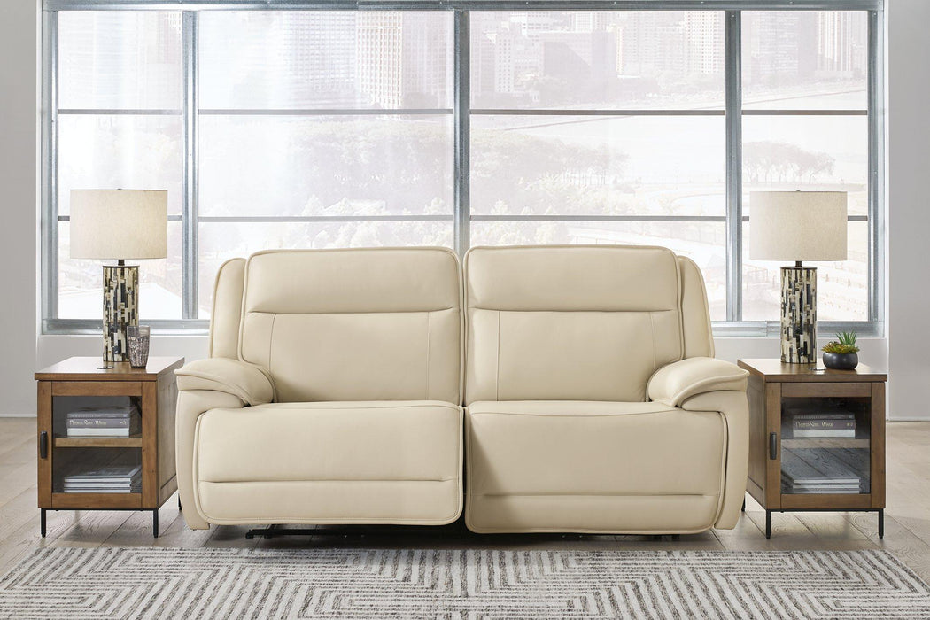 Double Deal Power Reclining Loveseat Sectional - MR ZEE FURNITURE