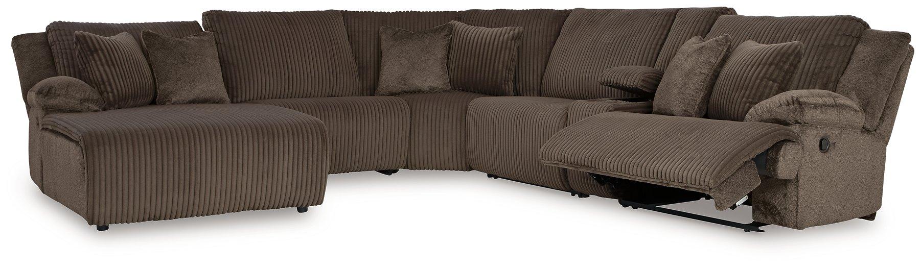 Top Tier Reclining Sectional with Chaise - MR ZEE FURNITURE