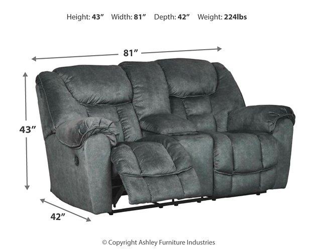 Capehorn Reclining Loveseat with Console - MR ZEE FURNITURE