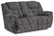 Foreside Reclining Loveseat with Console - MR ZEE FURNITURE