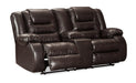 Vacherie Reclining Loveseat with Console - MR ZEE FURNITURE