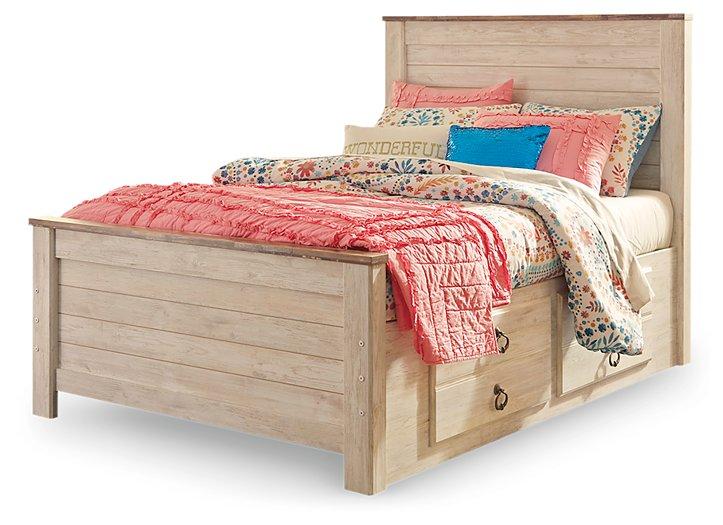 Willowton Bed with 2 Storage Drawers - MR ZEE FURNITURE