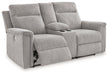 Barnsana Power Reclining Loveseat with Console - MR ZEE FURNITURE