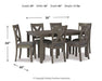 Caitbrook Dining Table and Chairs (Set of 7) - MR ZEE FURNITURE