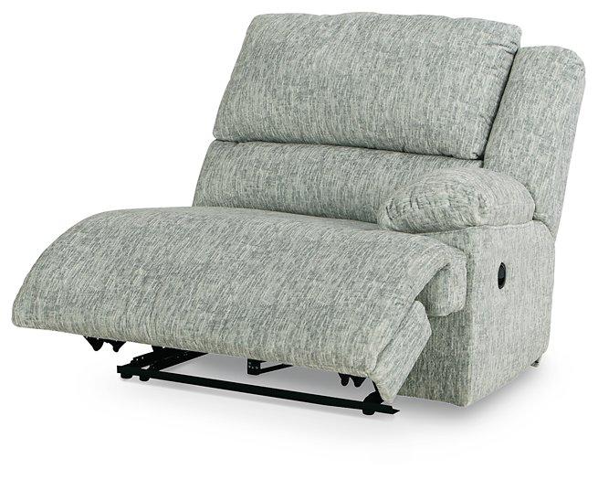 McClelland Reclining Sectional Loveseat with Console - MR ZEE FURNITURE