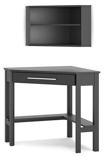 Otaska Home Office Corner Desk with Bookcase - MR ZEE FURNITURE