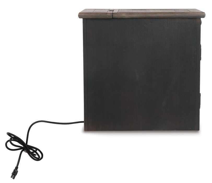 Tyler Creek Chairside End Table with USB Ports & Outlets - MR ZEE FURNITURE