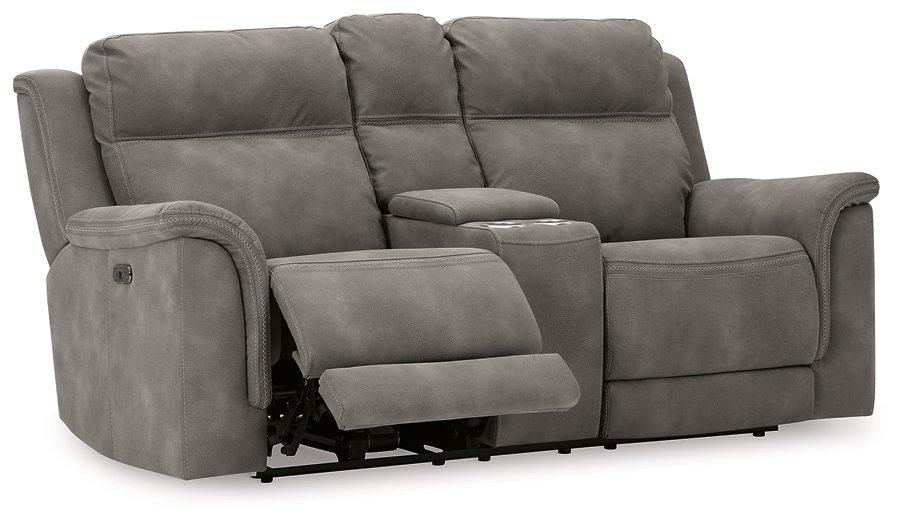 Next-Gen DuraPella Power Reclining Loveseat with Console - MR ZEE FURNITURE