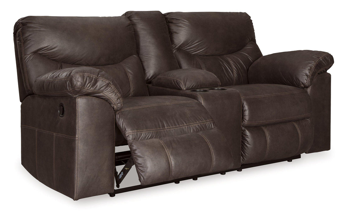 Boxberg Reclining Loveseat with Console - MR ZEE FURNITURE