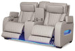 Boyington Power Reclining Loveseat with Console - MR ZEE FURNITURE