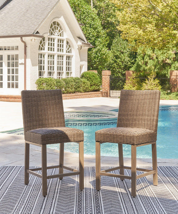 Walton Bridge Outdoor Bar Stool (Set of 2) - MR ZEE FURNITURE