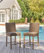 Walton Bridge Outdoor Bar Stool (Set of 2) - MR ZEE FURNITURE