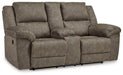 Laresview Reclining Loveseat with Console - MR ZEE FURNITURE