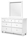 Fortman Dresser and Mirror - MR ZEE FURNITURE