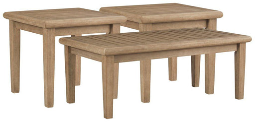 Gerianne Outdoor Occasional Table Set - MR ZEE FURNITURE